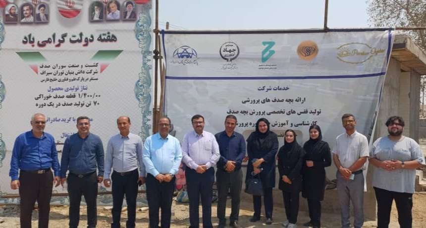 افتتاح سایت پرورش صدف در بوشهر؛ سودآوری بالا، ریسک پایین وتسهیلات ۸۰ درصدی برای سرمایه‌گذاران 